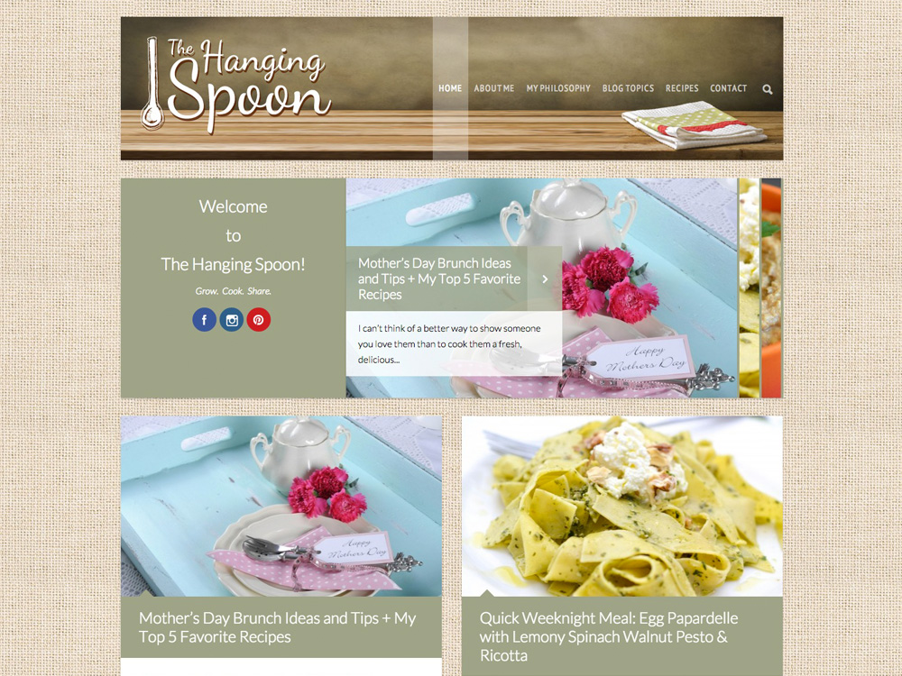 Hanging Spoon Website
