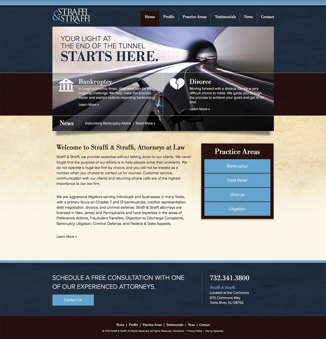 Straffi and Straffi Attorneys At Law Website Design.
