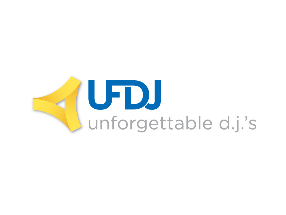 unforgettable djs logo design