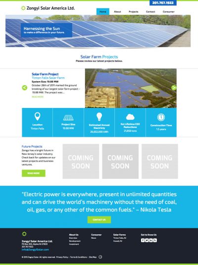 Solar Company Website Zongyi.
