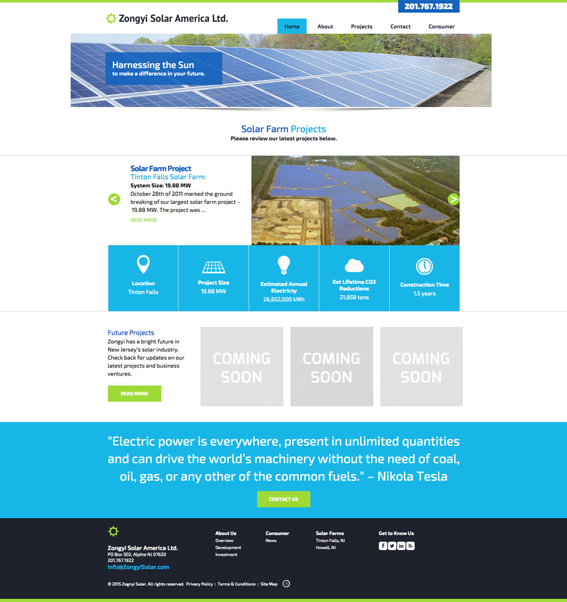 Solar Company Website Zongyi.