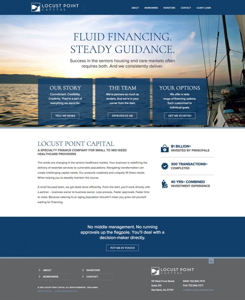 Website Design for Locust Point Capital | Splendor