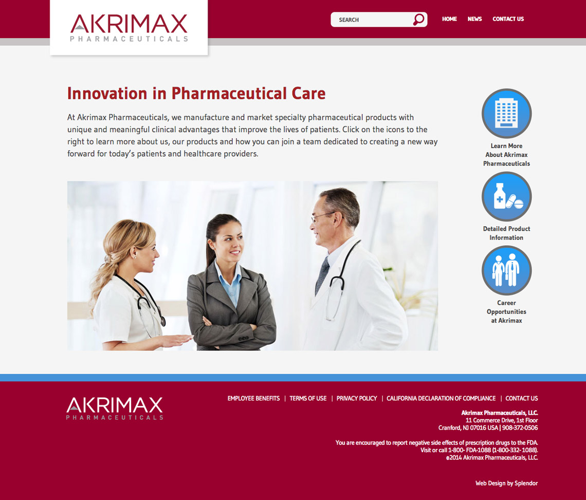 Pharmaceutical Web Design