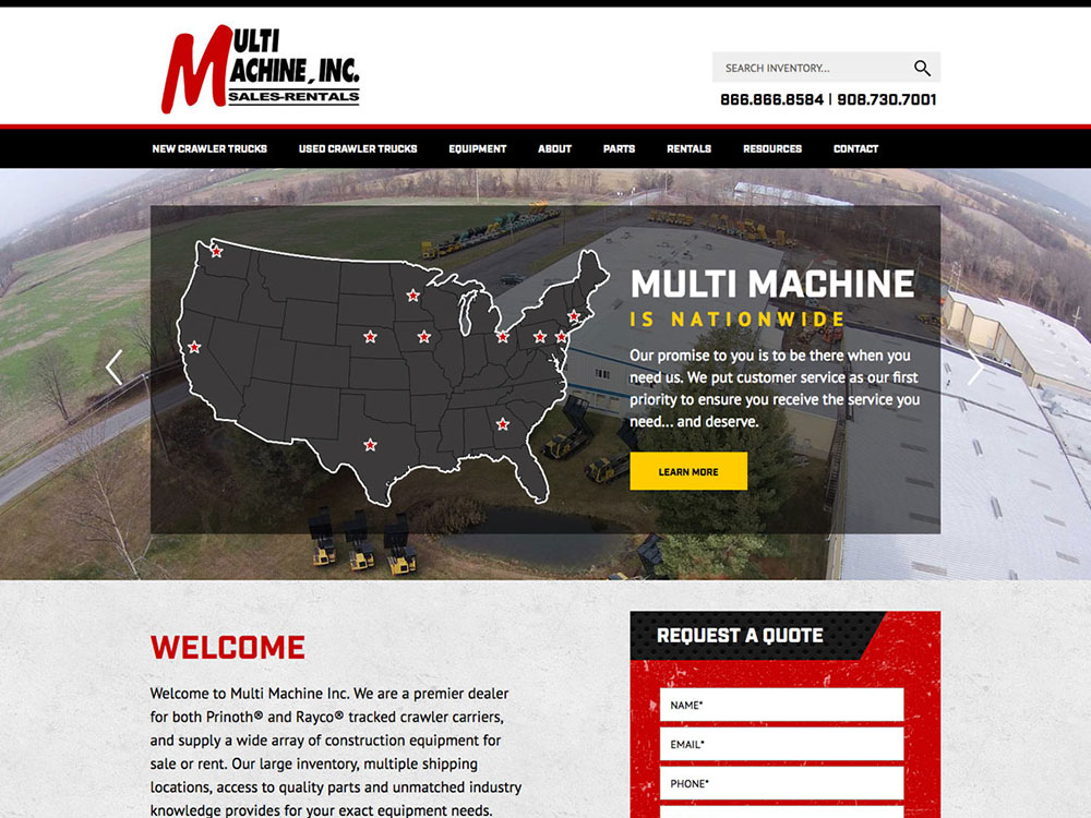 site Design for MultiMachine, Inc.