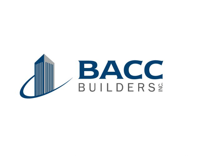 bacc builders construction logo design.