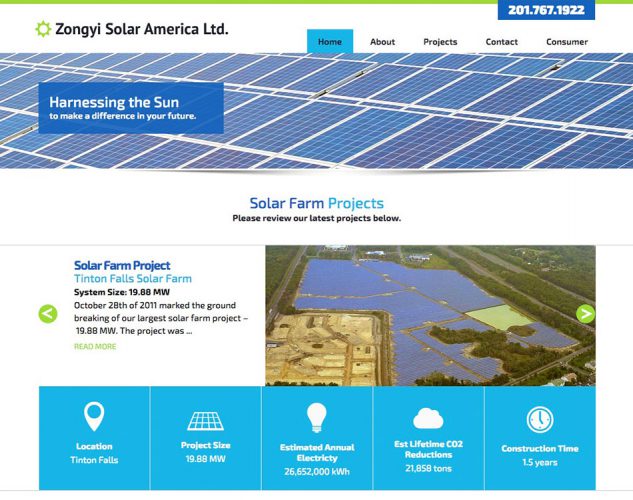 Zongyi Solar Website