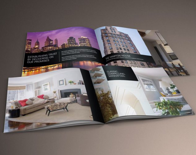 bacc builders construction brochure print design.