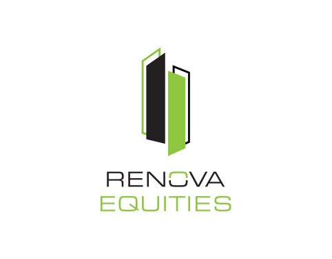 Renova Equities cre logo design.