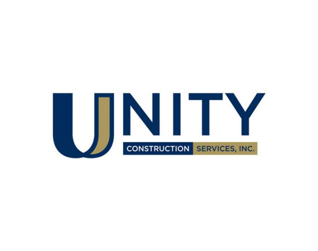 Unity Construction Logo Design.