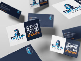 Triton Liners Business Card Design
