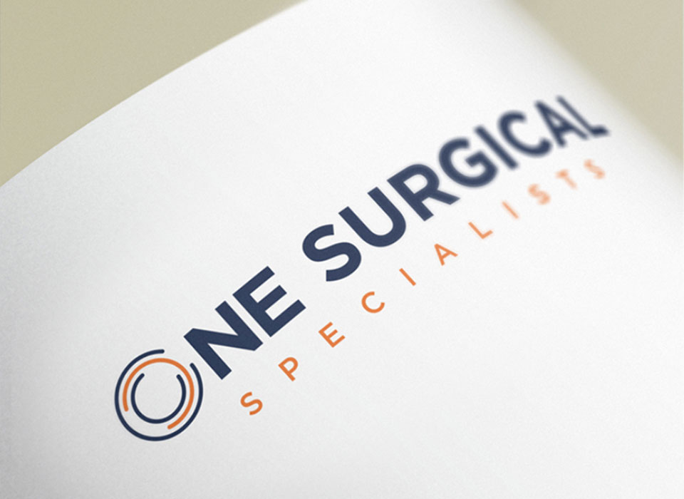 one surgical print logo design
