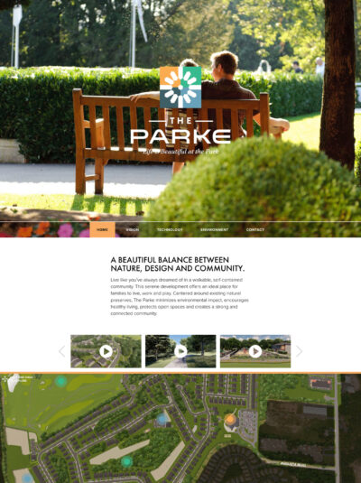 the parke web design