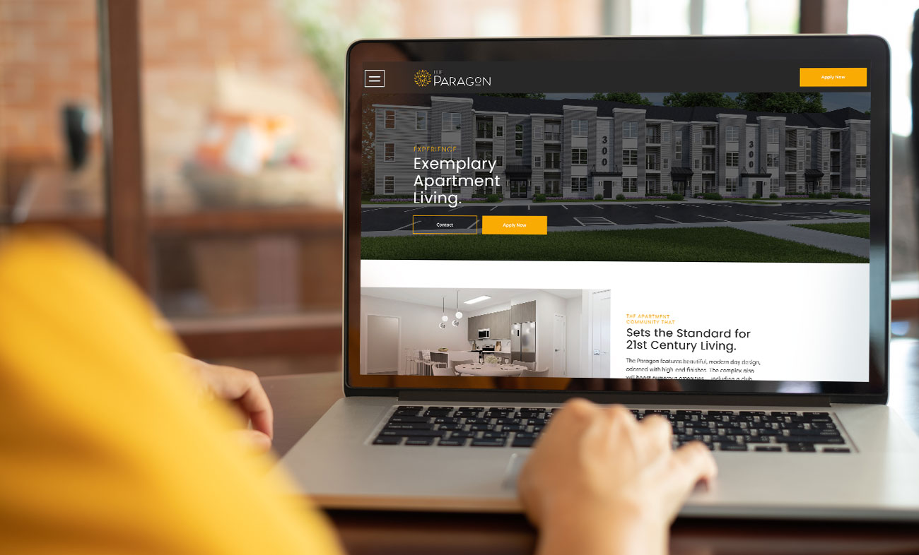 The Paragon Apartments in Jackson, New Jersey web mock up