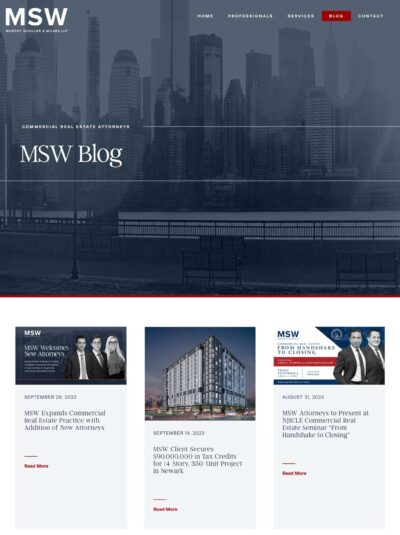 MSW Website Redesign