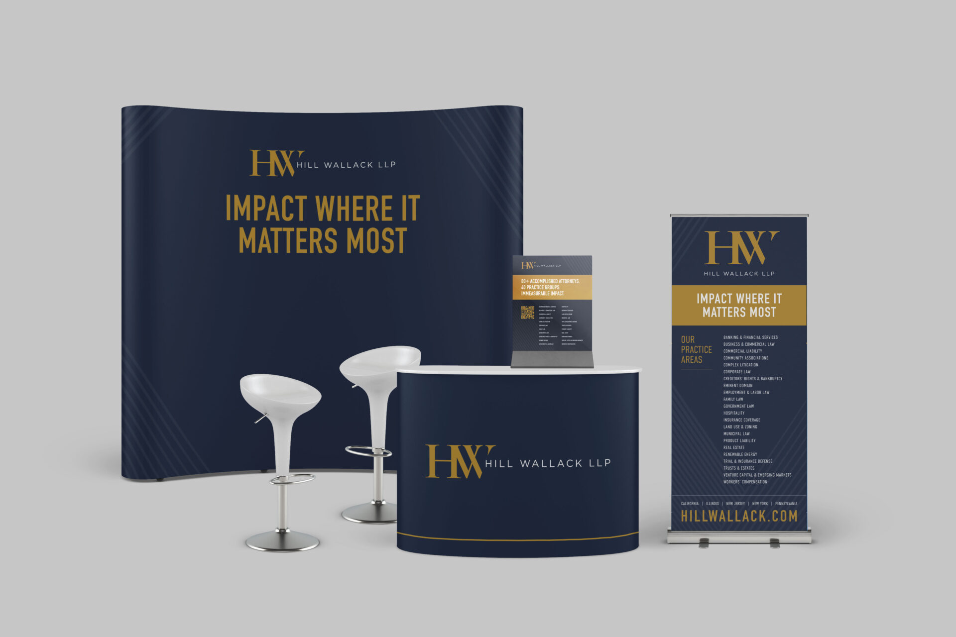 hill wallack trade show mockup