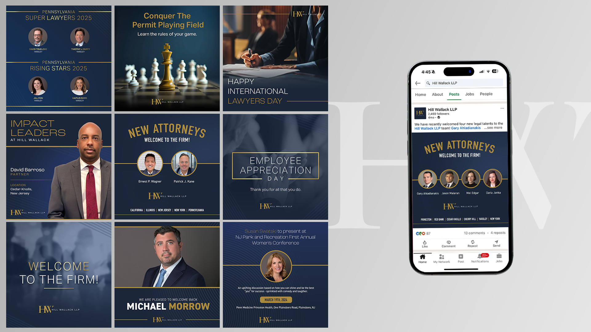 hill wallack social posts