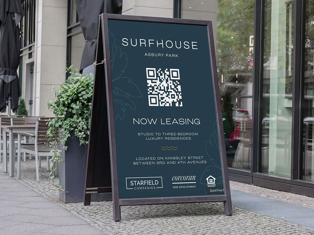 surfhouse sidewalk sign