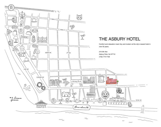 Asbury Park Now (APN) illustrated town map