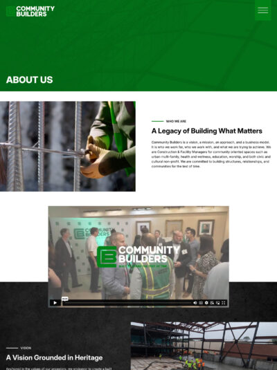 Community Builders web design