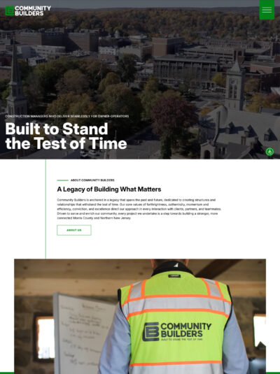 Community Builders web design