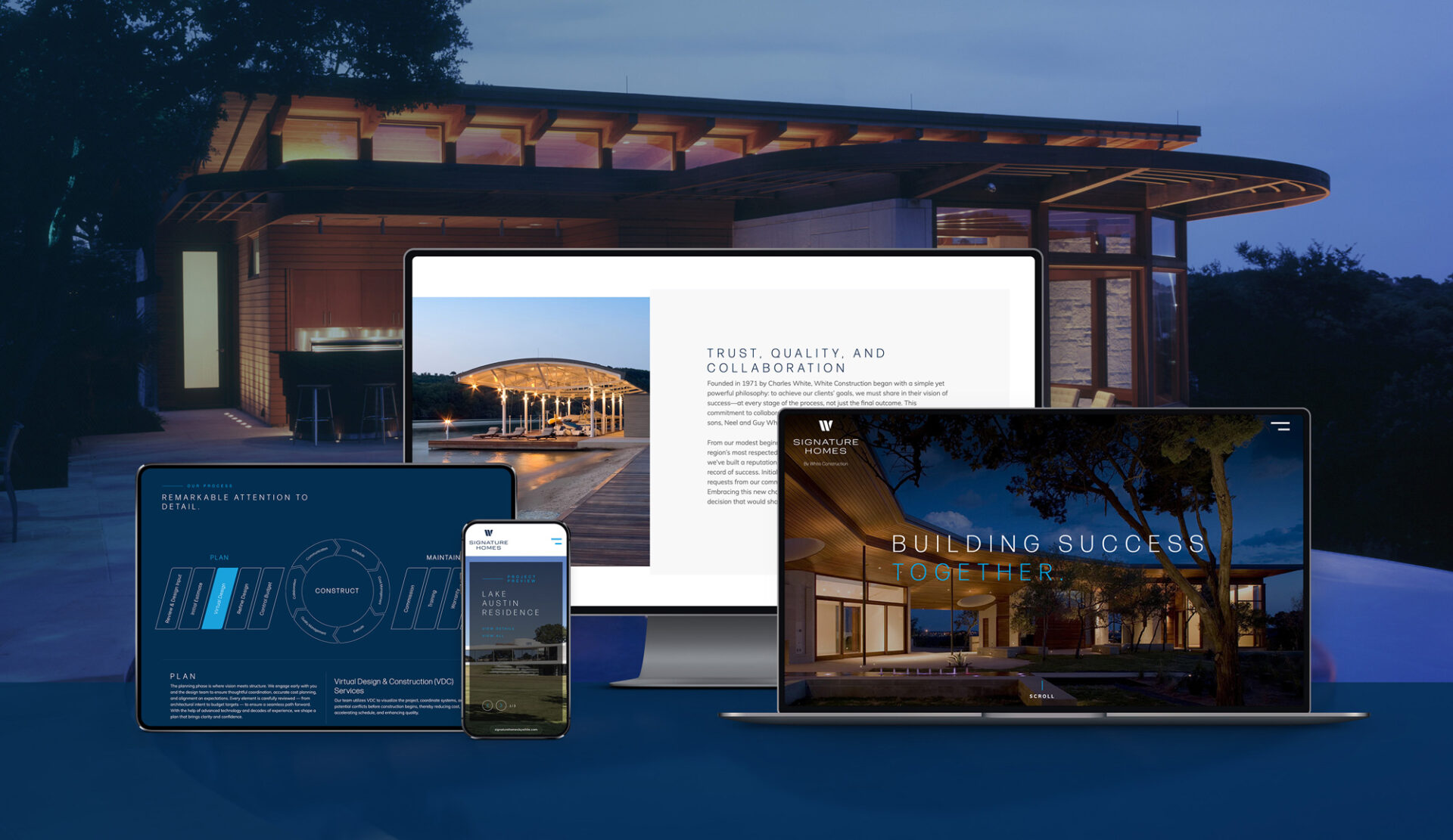 signature homes by white construction