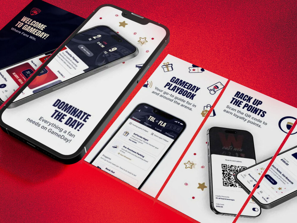 gameday panthers app mockup