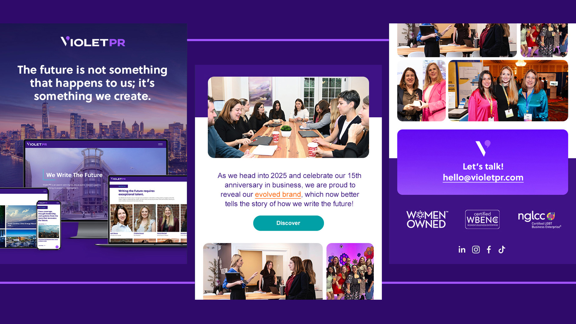 Violet PR email