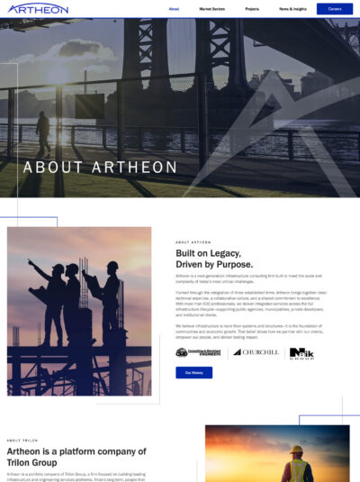 artheon website - about