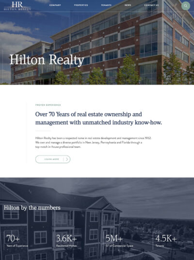 hilton realty website - home
