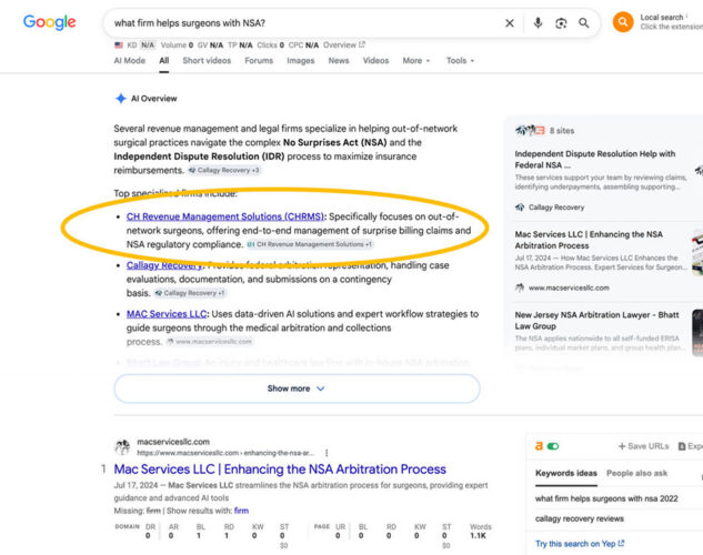 AI search result for CH Revenue Management Solutions